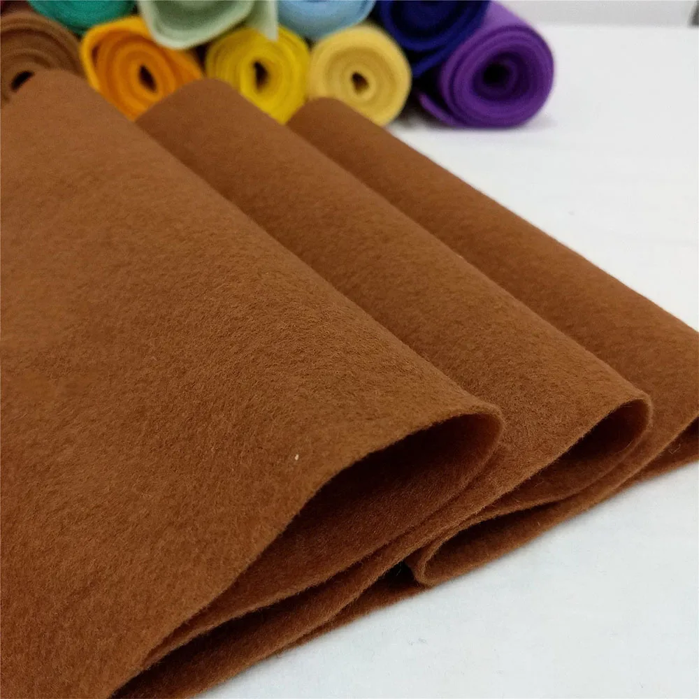 20x90cm veelkleurige zachte vilten stof niet-geweven vilten stof vel patchwork diy naaien pop ambachtelijke accessoires materiaal 1,4 mm dik