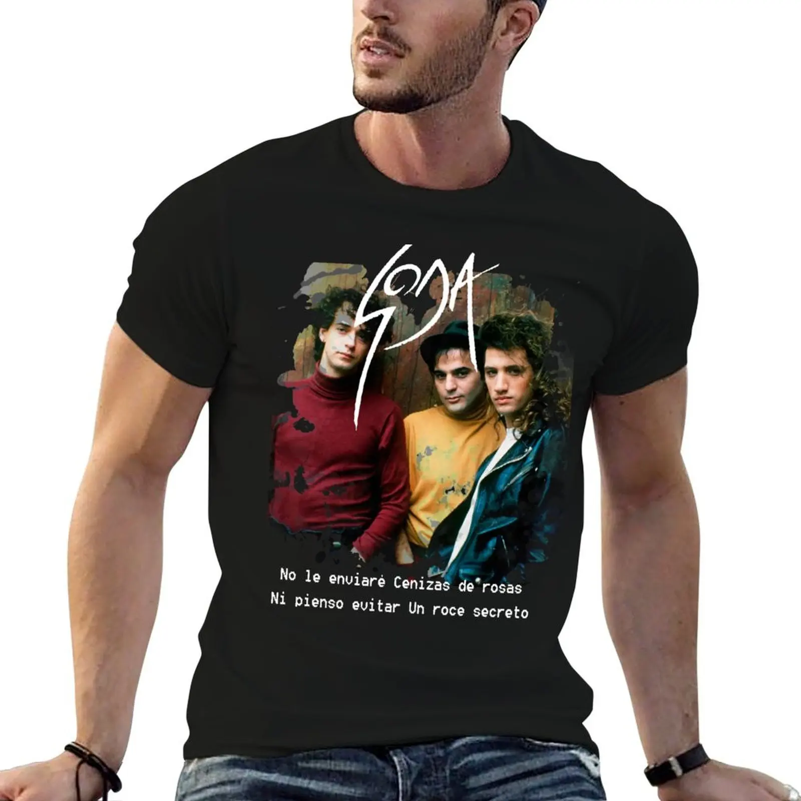 Soda Estereo De Musica Ligera T-Shirt man t shirt luxury t shirt for man 100 percent cotton t shirts for man cotton soft T-shirt