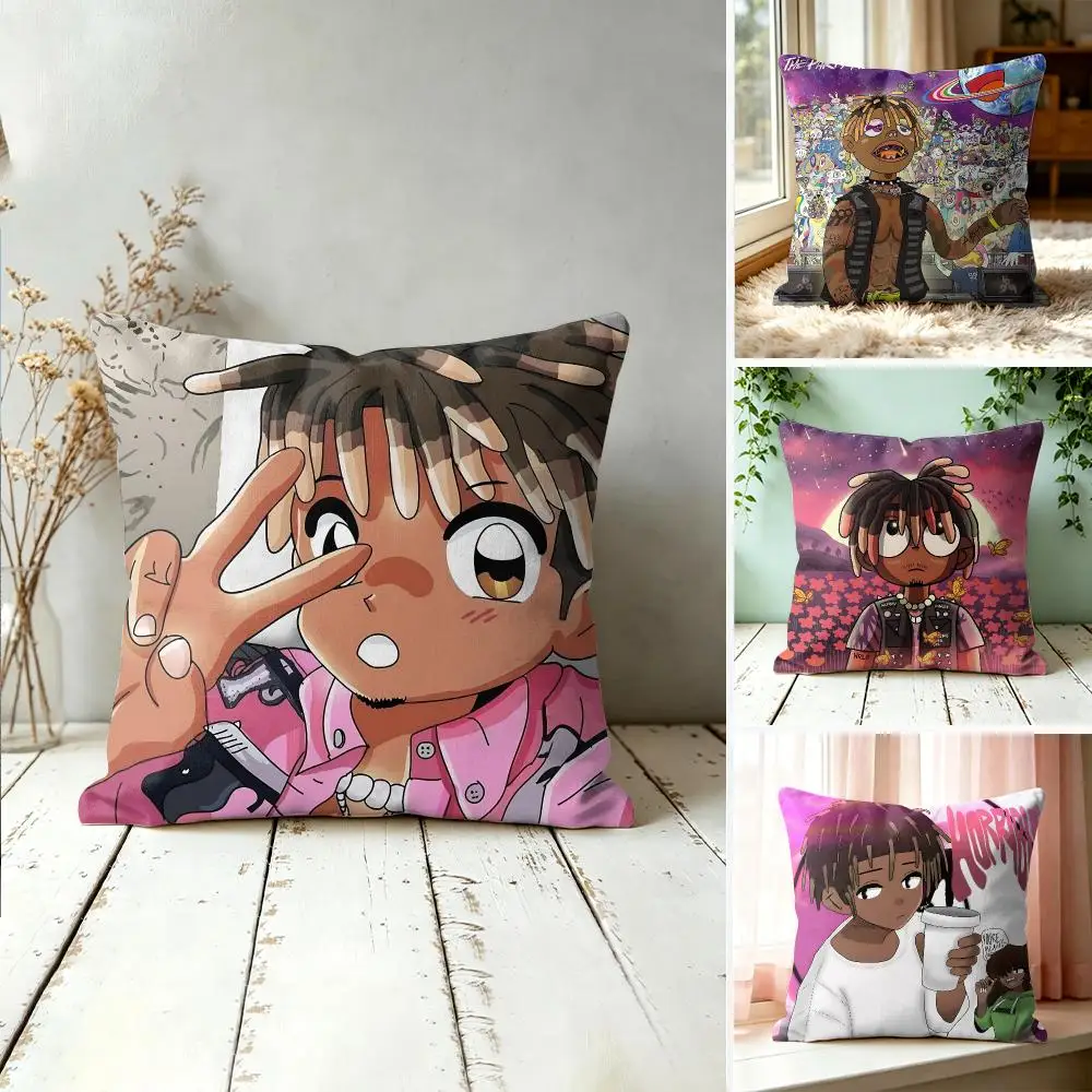 J-Juice WRLD Rapper Cool Cushion Cover Square Decorative Throw Pillow 40x40cm For Sofa Bedroom Living Room Home Decor