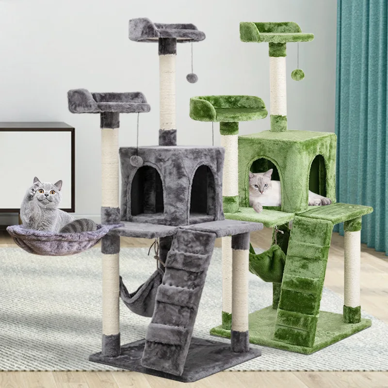 

Large Cat Climb Pet Toys, Comfortable Cat Nest, Stable Cat Jump Rack, Four Layers Cat Trees, Mainland China None Wood