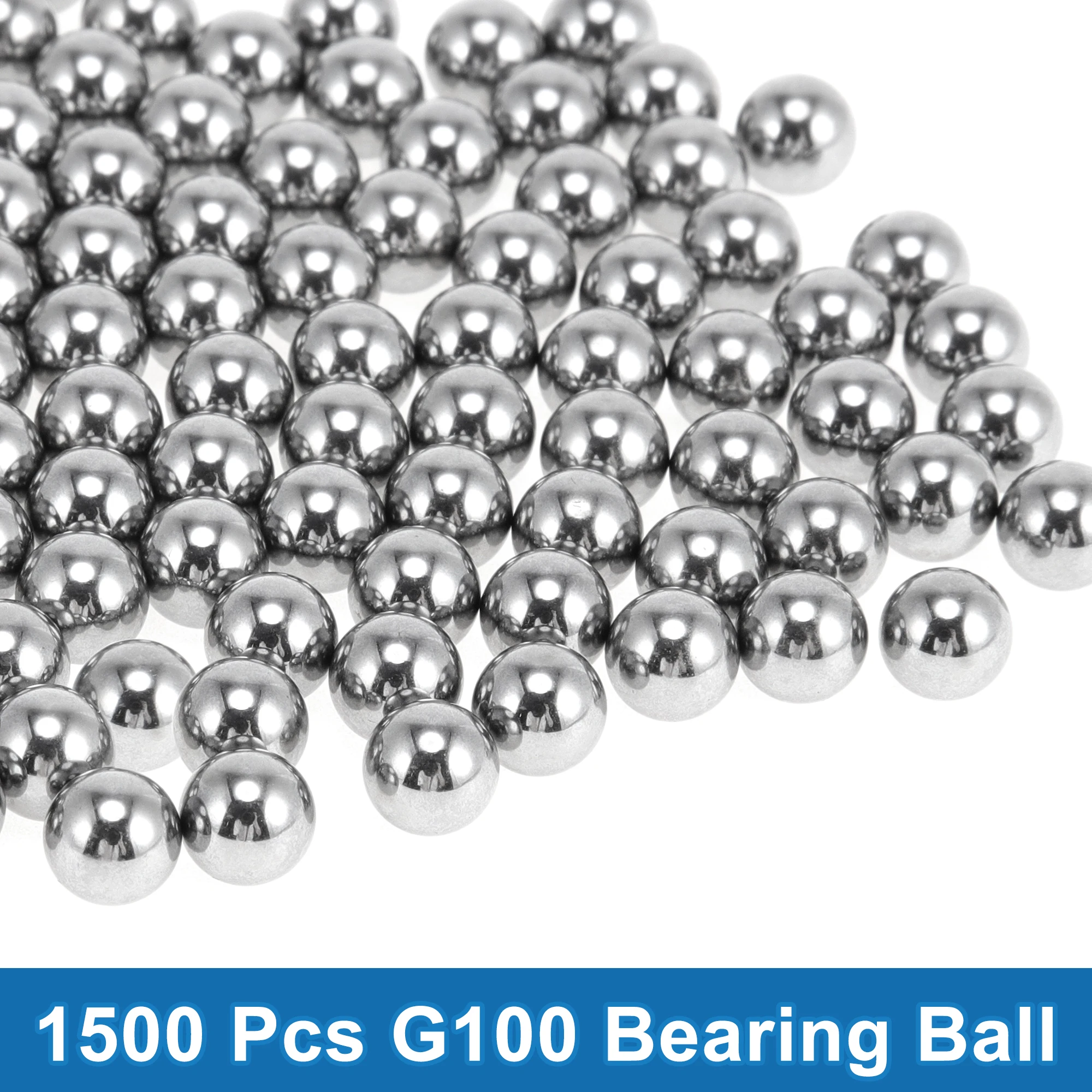 X Autohaux 1.2 مم محمل كروي فولاذي G100 كرة دقيقة فضية اللون 1500 قطعة #1