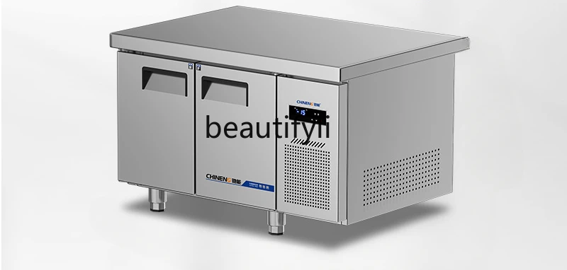 

Commercial freezer console, refrigerator, kitchen fresh-keeping cabinet, milk tea shop water bar