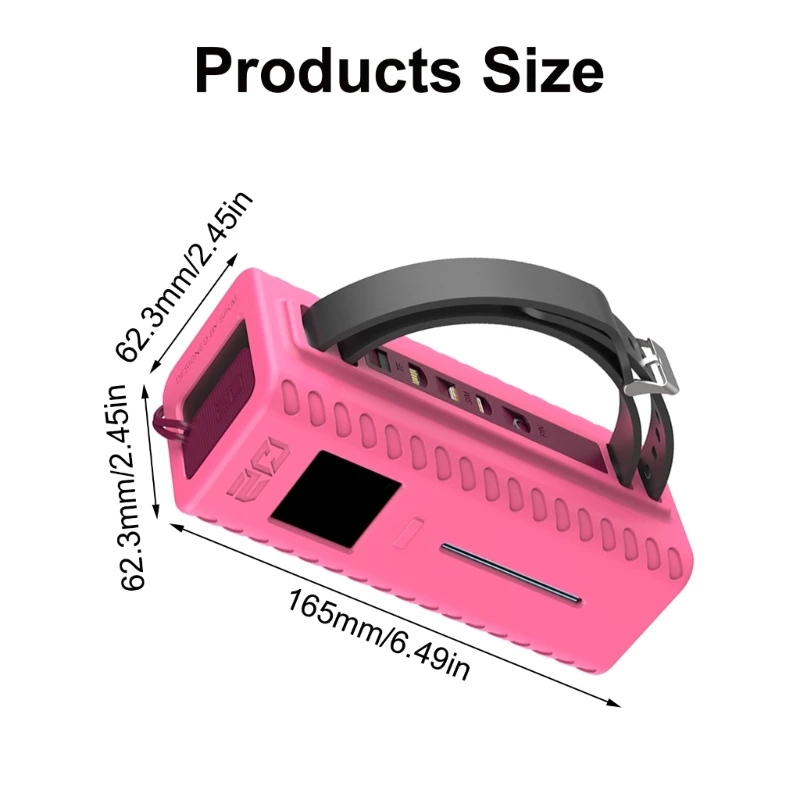 Étui rangement en Silicone adapté aux voyages, avec bouchon anti-poussière, résistant à l'usure à déchirure, pour