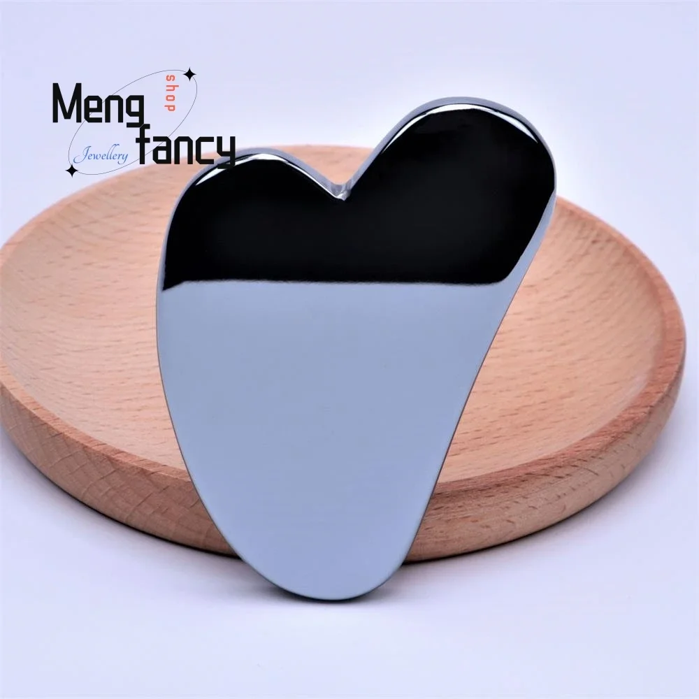 Natural Energy Stone Terahertz Scraping Board Multifunction Cervical Back Beauty Massage Meridian Exquisite Fashion Fine Jewelry