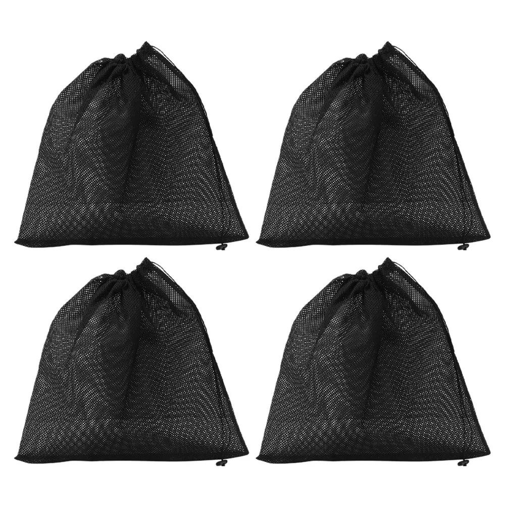 4Pcs Heavy Duty Polyester Mesh Pump Filter Bag Drawstring Pond Aquarium Water Pump Filter Bag for Effective Debris Clog - view 6