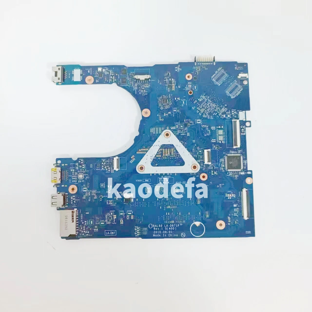 BAL60 LA-D871P For Dell Inspiron 5468 5568 5566 Laptop Motherboard CPU: I3-7100U / I5-7200U UMA CN-0J922J CN-0DMD9K 100% Test OK