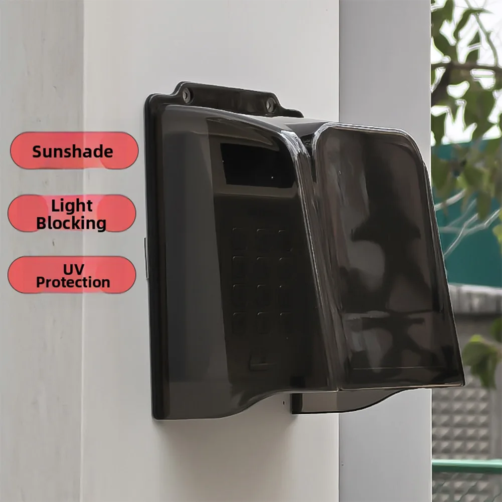 Outdoor Doorbell Rain Cover Made of PC Material for Video Doorbells Keypads Fingerprint Scanners and Time Clock Devices
