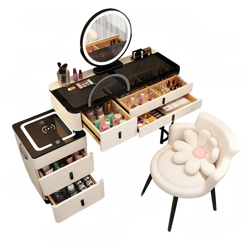 

Console Bedside Dressing Table Cosmetic Makeup Salon Drawers Dressing Table Mirror Chair Comodas Con Cajones Bedroom Furniture