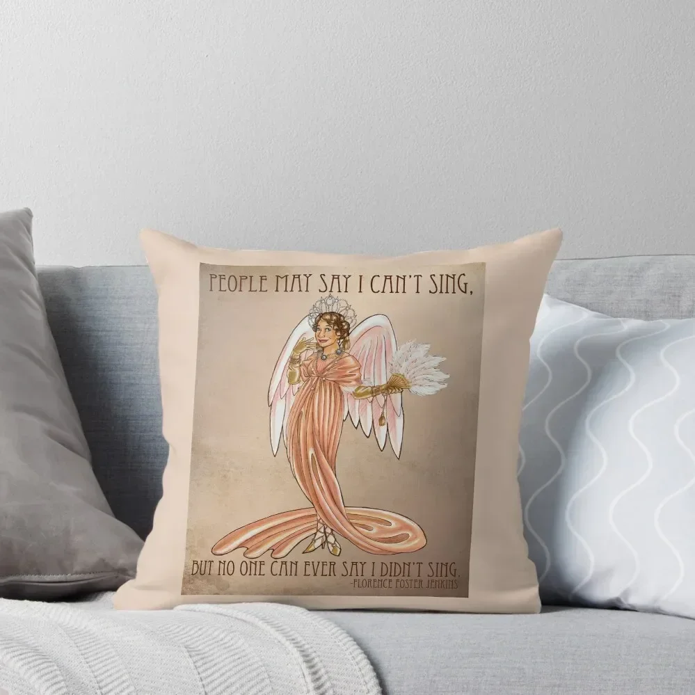 

Florence Foster Jenkins Throw Pillow luxury throw pillow covers sleeping pillows pillow