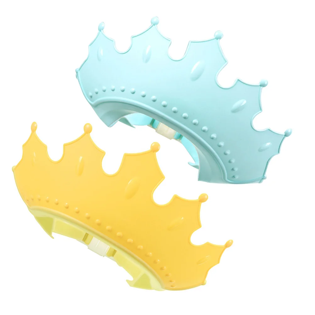 2 قطعة قبعات استحمام الطفل قابل للتعديل سيليكون الاطفال شامبو الاستحمام حماية القبعات وقت الاستحمام متعة قبعات شامبو للأطفال