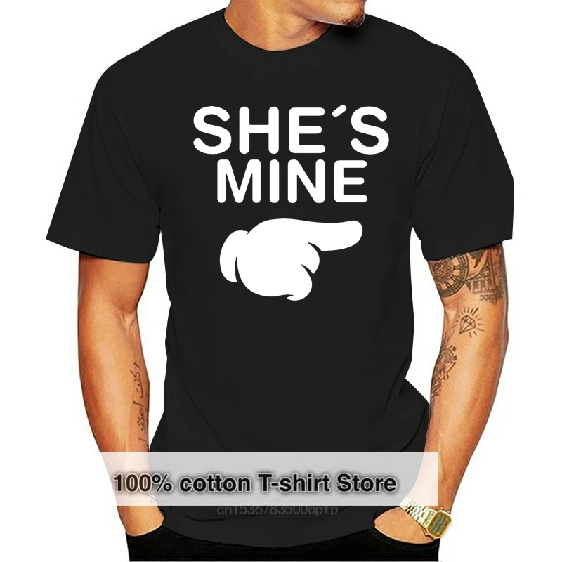 

SHE'S MINE MENS T SHIRT TEE FUNNY GIRLFRIEND BOYFRIEND GIFT PRESENT JOKE COMEDY