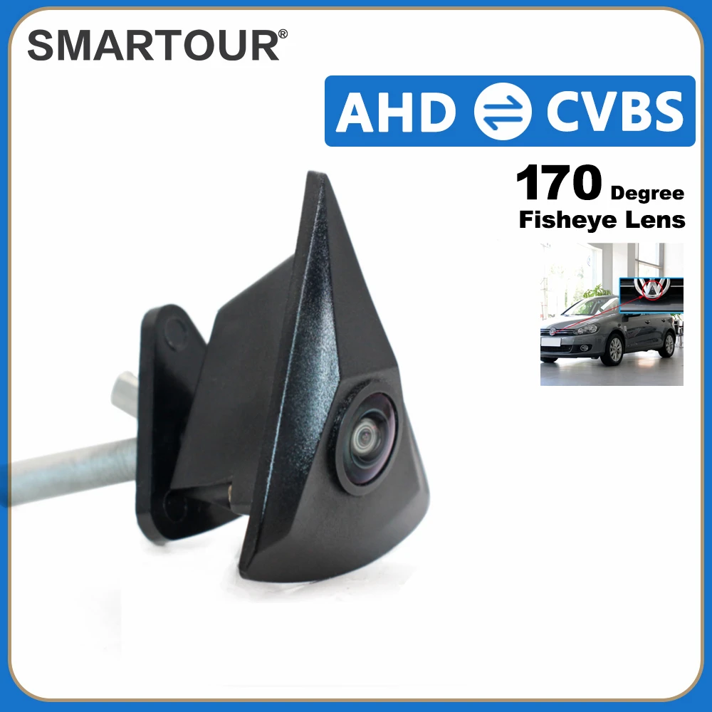 

AHD Fisheye Front View Camera for VW Golf 4 5 6 7 MK4 MK5 MK6 MK7 Passat B6 B8 CC Polo 6R T4 T5 Tiguan Caddy Touran