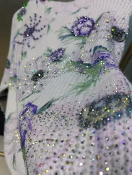 Real Photos Sparkling Rhinestones Autumn Winter High-end Sweater Women's Knitwear Pullover Outwear Knitted Tops Jumpers Clothes