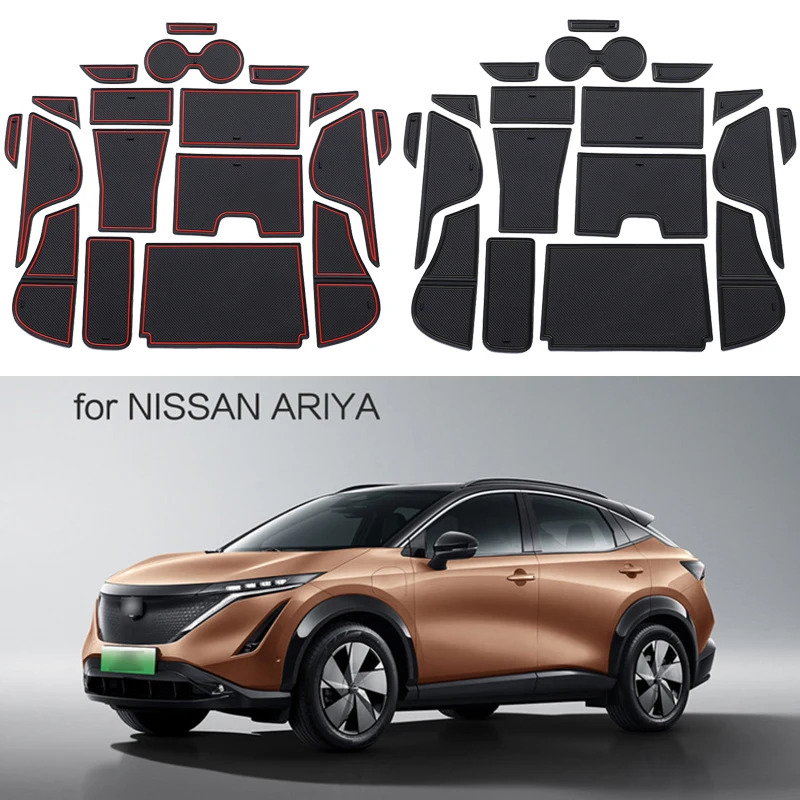 

Car Door Groove Mat For Nissan ARIYA 2022 Door Slot Pads Modified Dust Pad Storage Pad Car Interior Accessorie