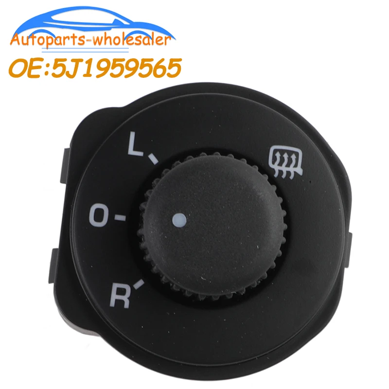 Car Exterior Rear Side Mirror Switch Adjust Knob 5J1959565 5JD959565 5D959565A For SKODA Fabia Roomster 2006 - 2015