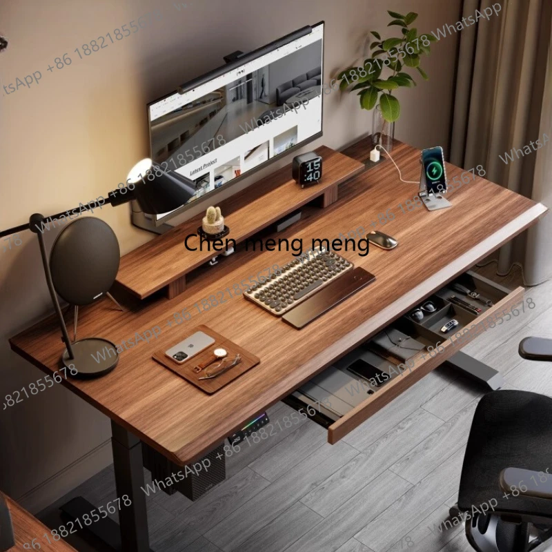 Drawers Wooden Office Desk Electric Elevating Removable Storage Office Desk Organiser Bedroom Schreibentisch Home Furniture
