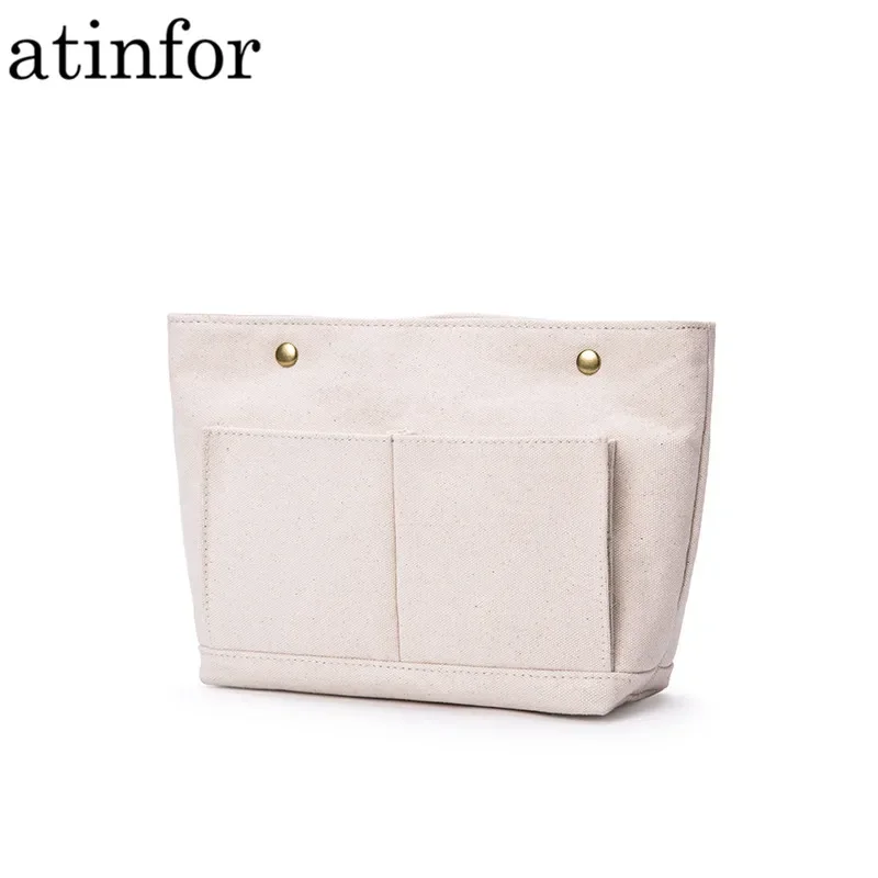

Eco Cotton Canvas Insert Handbag Purse Organizer Bag in Bag