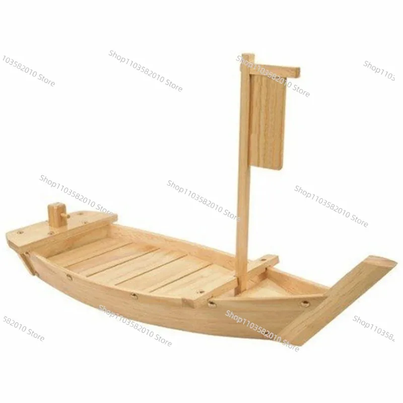 Barco de Sushi de Madera Dorado Personalizado, Ecológico, de 50 cm, para Restaurante, Hecho en Japón, en Venta
