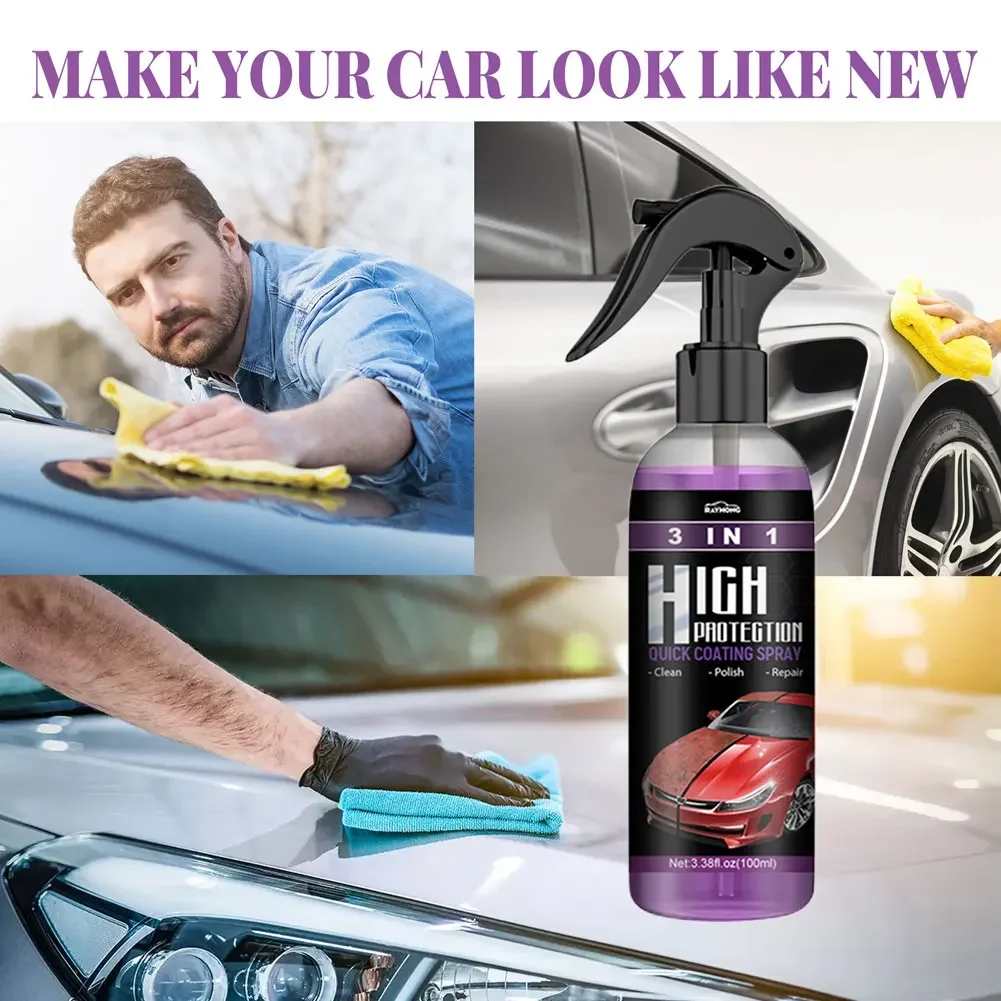 3 In 1 Auto Keramik Beschichtung Spray 100 ml Auto Nano Keramik Beschichtung Auto Nano Spray Auto Kratzer Reparatur Körper verbindung Kratzer Reparatur