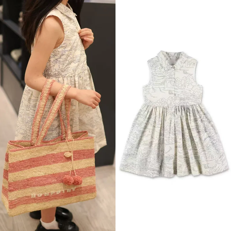 Pre-sale(ship March) 2026 Summer BP Baby Girls Dress  Kids Dresses for Birthday Party Size 4-14 Years  Kids Clothes