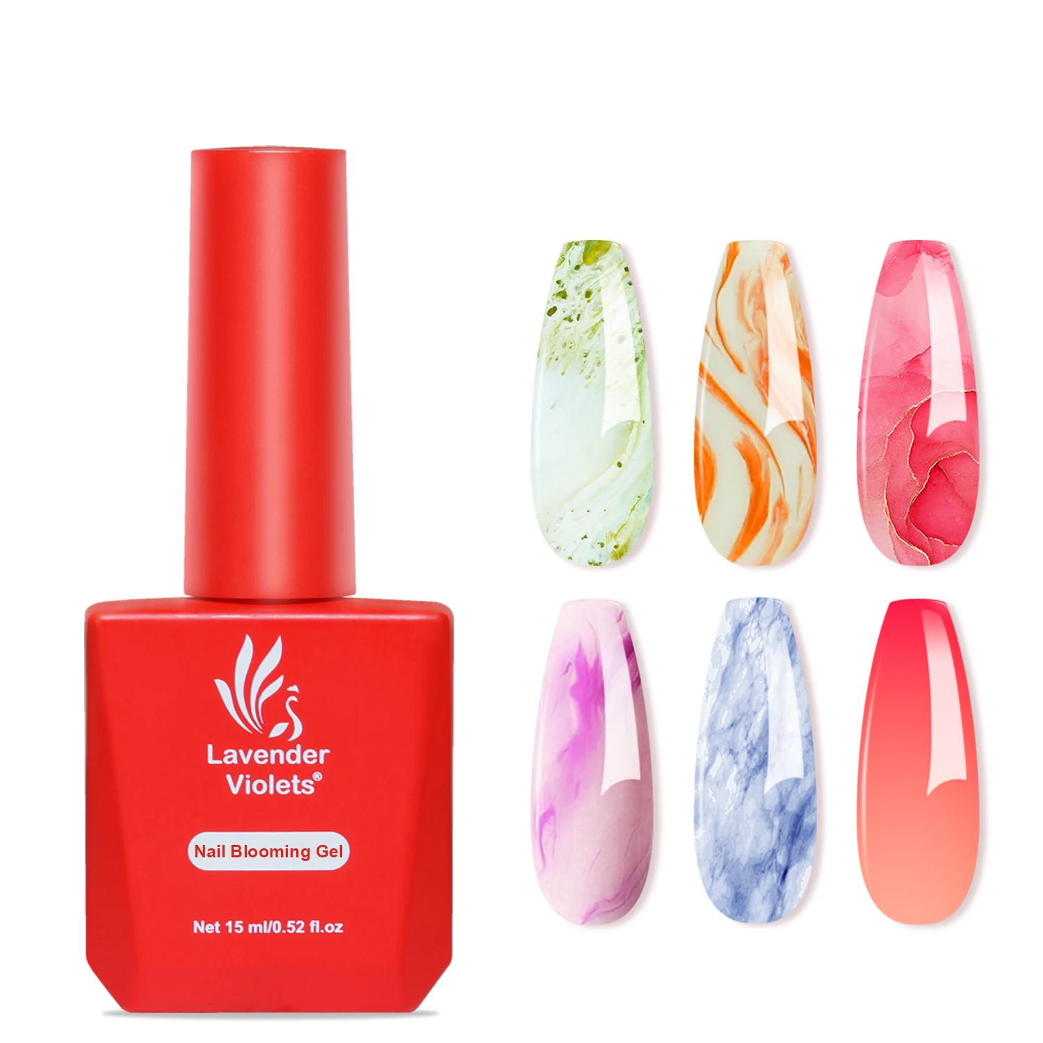 15ml Nail Blooming Gel, Blossom Spreading Effect Functional Gel, Easy to Apply for Nail Art Design Home Salon Manicure Pedicure