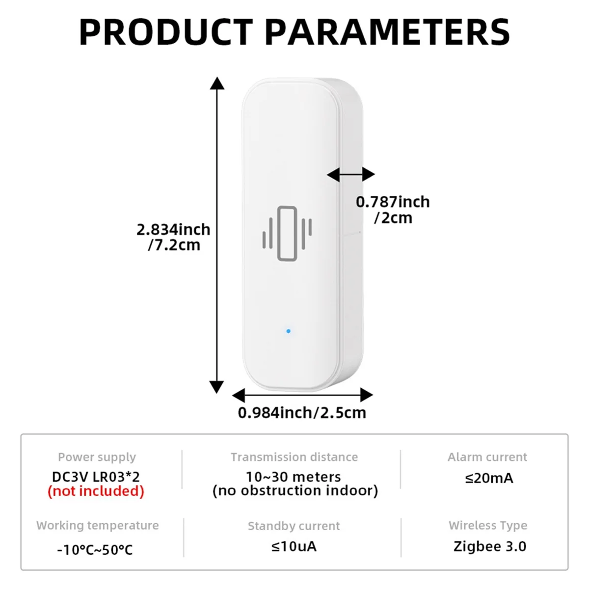 Tuya Sensor getaran cerdas, Sensor ZigBee Tuya, kontrol aplikasi, perlindungan keamanan, Sensor Zigbee, Alarm guncangan gerakan