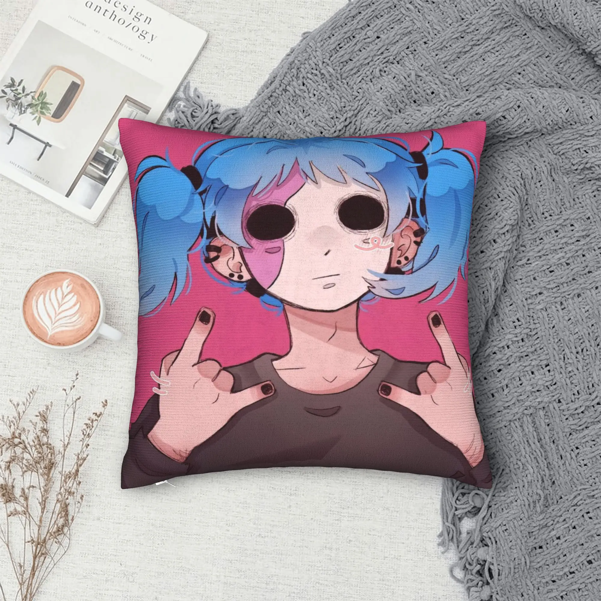 Sally Face Sal Fisher Pillow Cover  Square Cushion Cover Kawaii Pillow Case For Wedding Party Home Decor