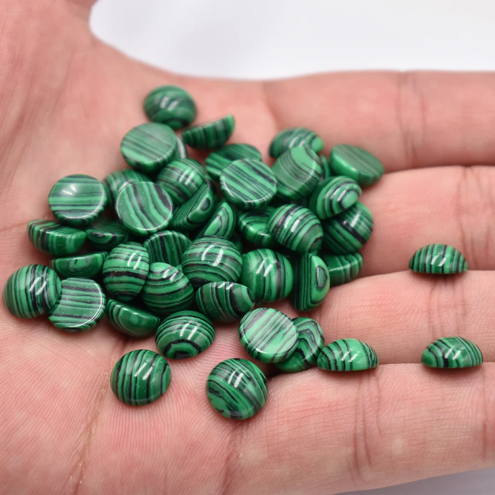 Großhandel 50 Stück/Lot Modische, hochwertige 10mm gemischte runde CAB-CABOCHON Natursteinperlen für Schmuckzubehör, kostenloser Versand – Detail 35