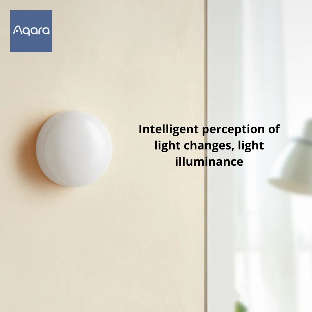 2023 Aqara Light Sensor T1 Brightness Sensor Zigbee 3.0 Smart home Light Detector Magnetic Remote Control Aqara Home Homekit APP