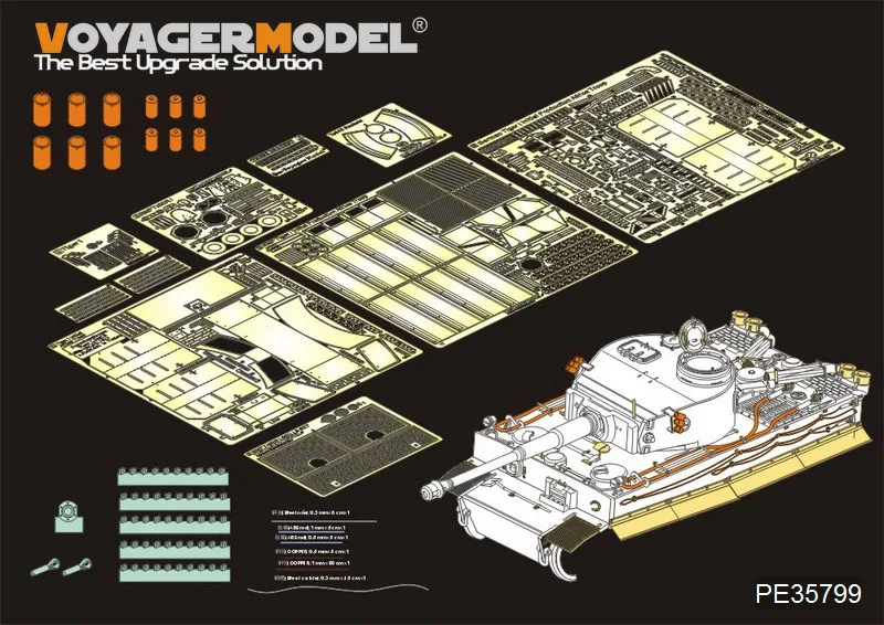 

Voyager Model PE35799 1/35 WWII German Tiger I Initial Production Afrika Korp (For RMF RM-5001)