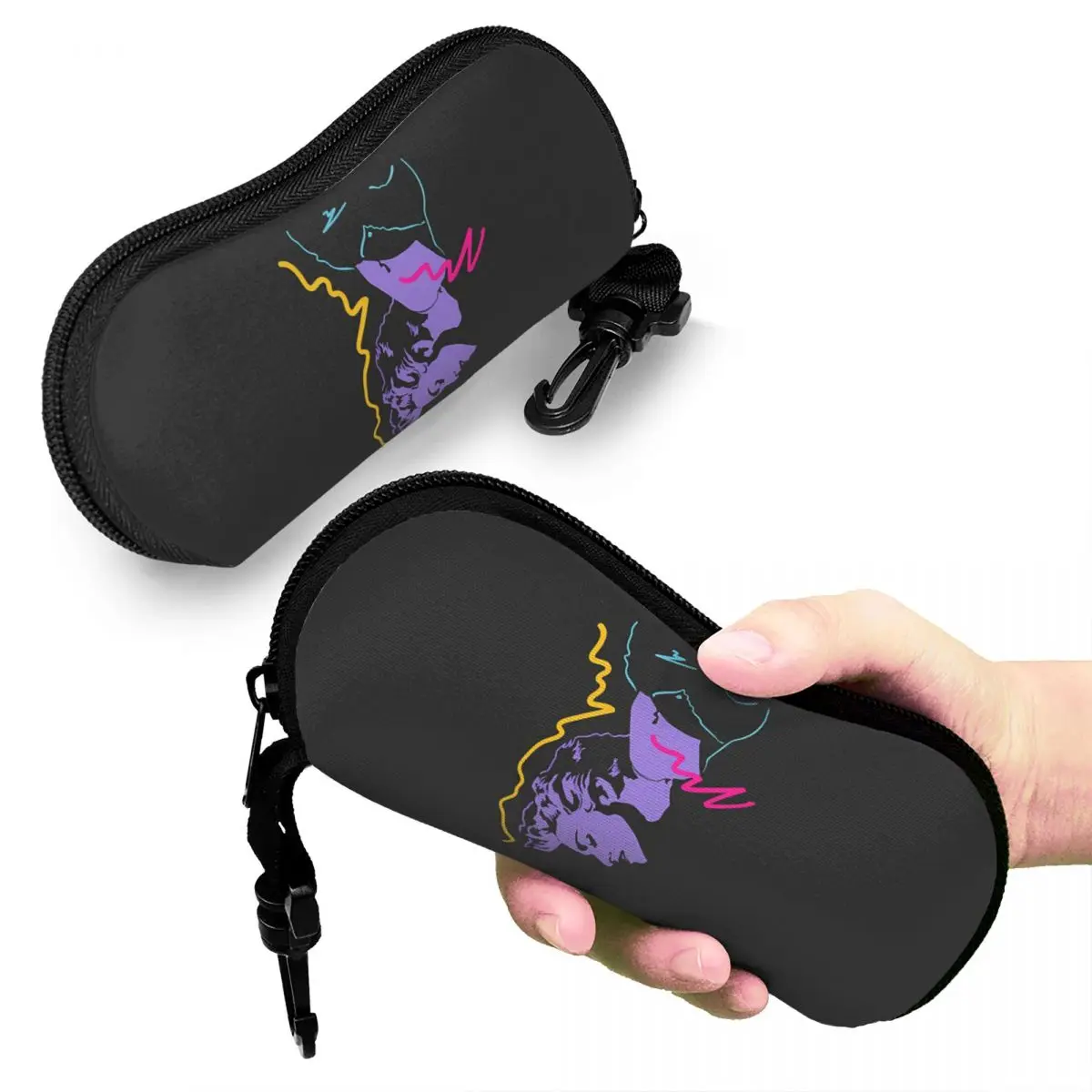 

Madonna 80s Retro Style Shell Glasses Case Portable Sunglasses Box Women Men Soft Eyeglass Bag Pouch