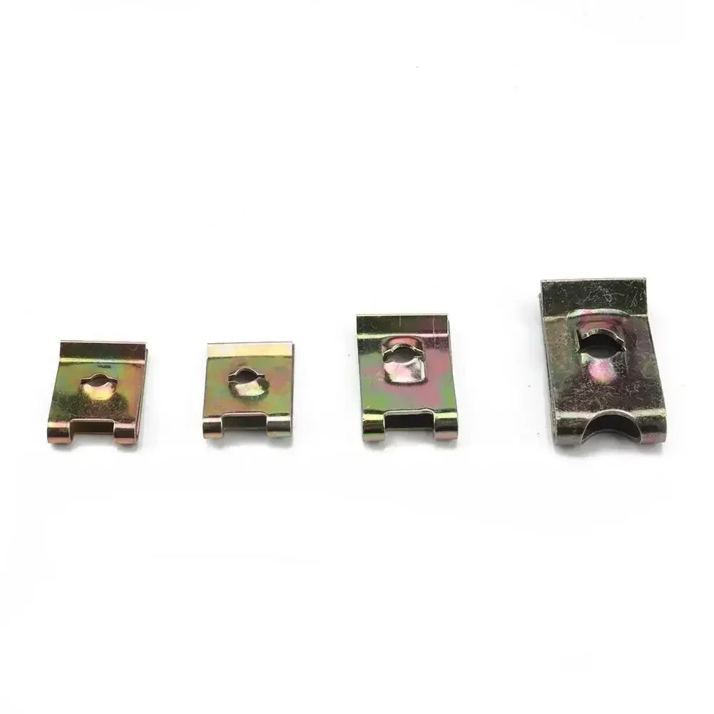 110pcs U-Clip Fastener Set M6-M12 Leaf Spring Nuts for Car/Truck/Motorcycle Auto Parts Repair