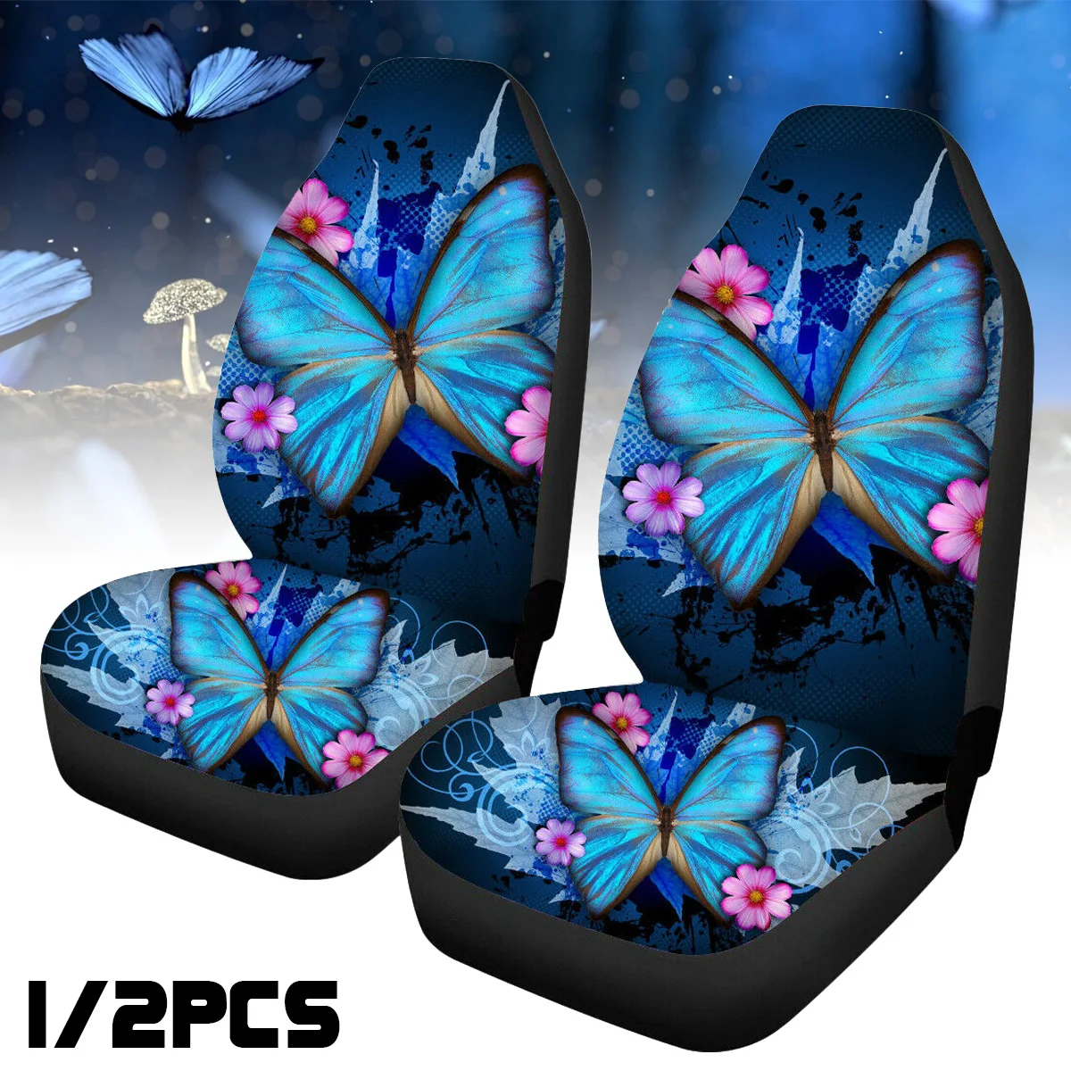 

1/2 шт., защитный чехол для переднего автомобильного сиденья, автомобильный чехол, защита для подушки стула, универсальный для грузовика, фургона, прицепа