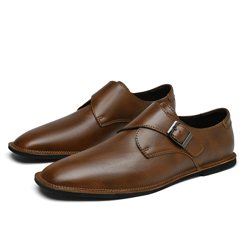 

Универсальные мужские модельные туфли 2-в-1 Деловые/Повседневные кожаные оксфорды, прочная подошва для офиса/путешествий