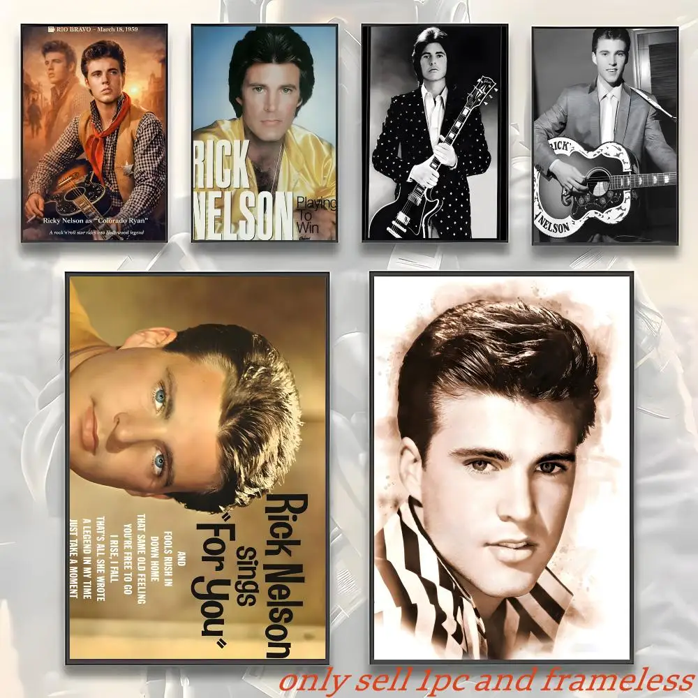 Singer Music R-Ricky Nelson Poster HD Poster Wall Art interior Hallway Home Decoration Holiday Gifts