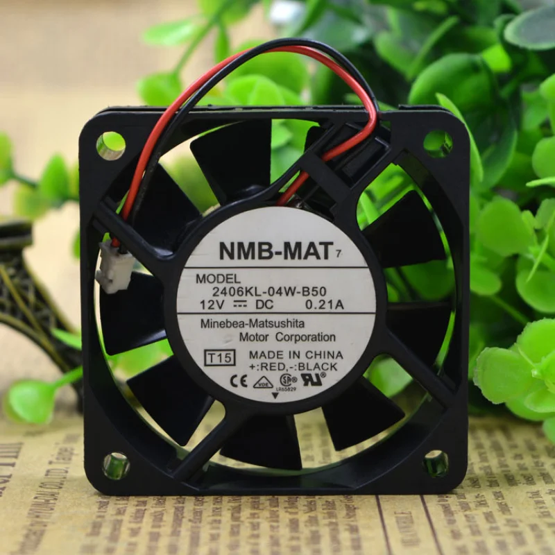Y+for NMB Minibea  2406KL-04W-B50  60 x 60 x 15mm 12V 0.21A 2-Pin CASE COOLING FAN