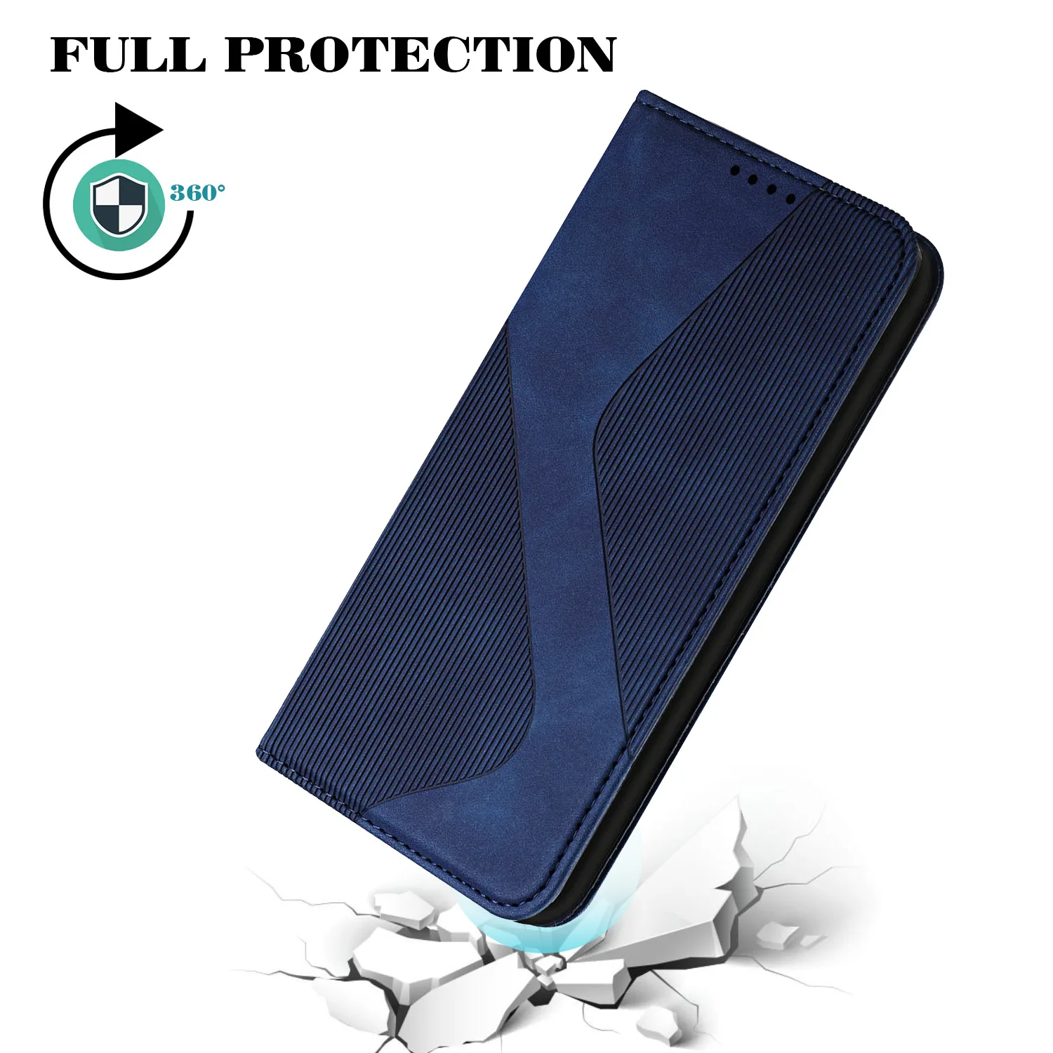 Magnetic Leather Wallet Flip Case on for Samsung Galaxy A57 A37 A17 A07 A56 A36 A26 A16 A06 Phone Cover S LINE With Card Holder
