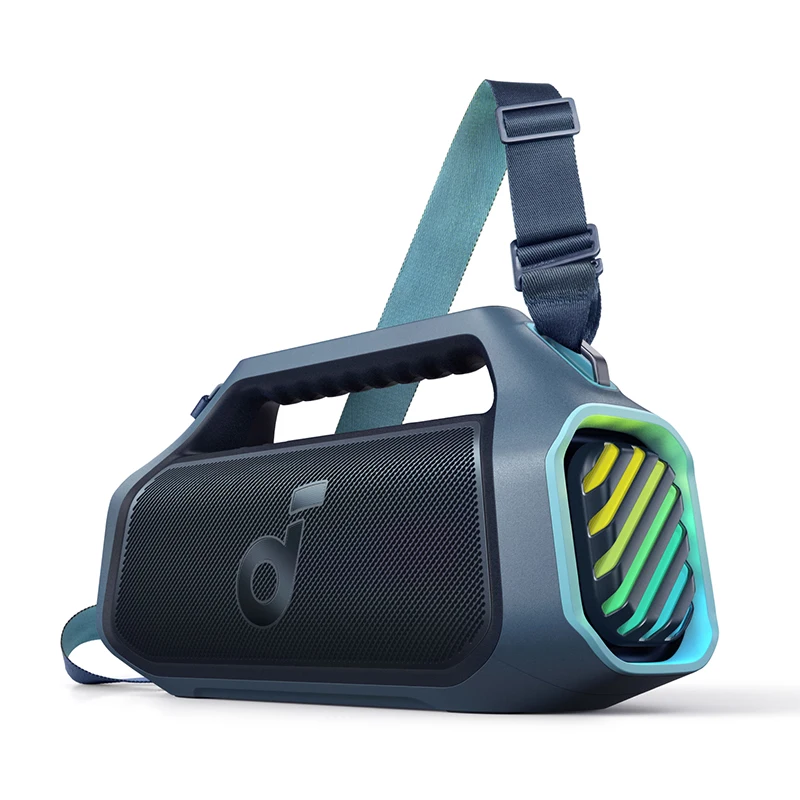Anker soundcore Boom 2 Plus Outdoor Speaker, 140 W, 2+2 Channel, BassUp 2.0, 20h, Quick Charge, IPX7 Waterproof, RGB Lights, USB-C, Po 10