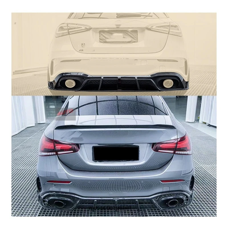 

For Benz A-Class W177 2019+ forAMG Rear Lip Tail Modification Body Parts for A180 A200 A35 A45 Tail Throatcarbon fiber rear lip