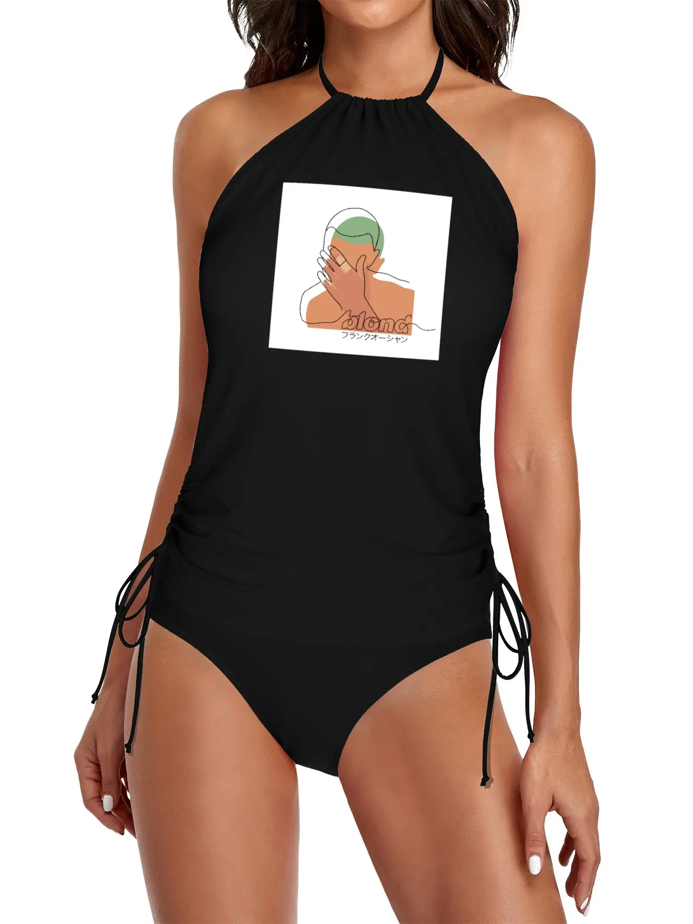 

Minimalistic Frank Ocean Blond Split Swimsuit Set bikinis 2025 women swimwear 2025 woman beach outfit woman