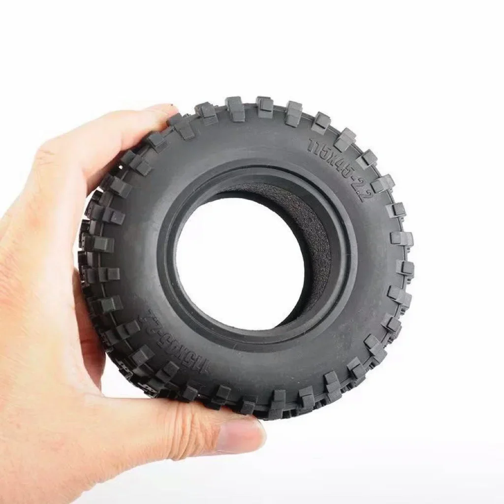 Pneumatici e ruote in gomma da 4 pezzi da 2,2" per cingolati 1/10 RC - Adatto ai modelli assiali, Traxxas TRX4/6, D90