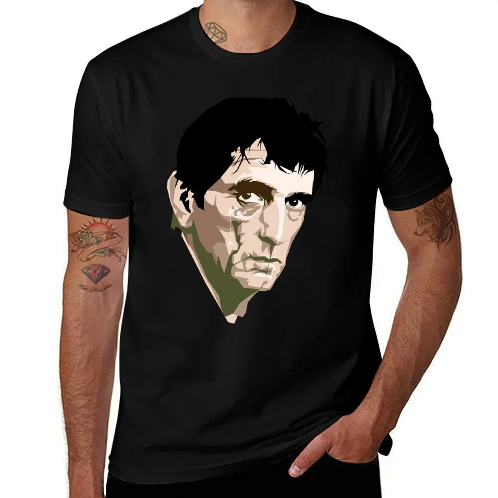 Harry Dean Stanton T-Shirt Simple Casual Short Sleeve Cotton T-Shirt