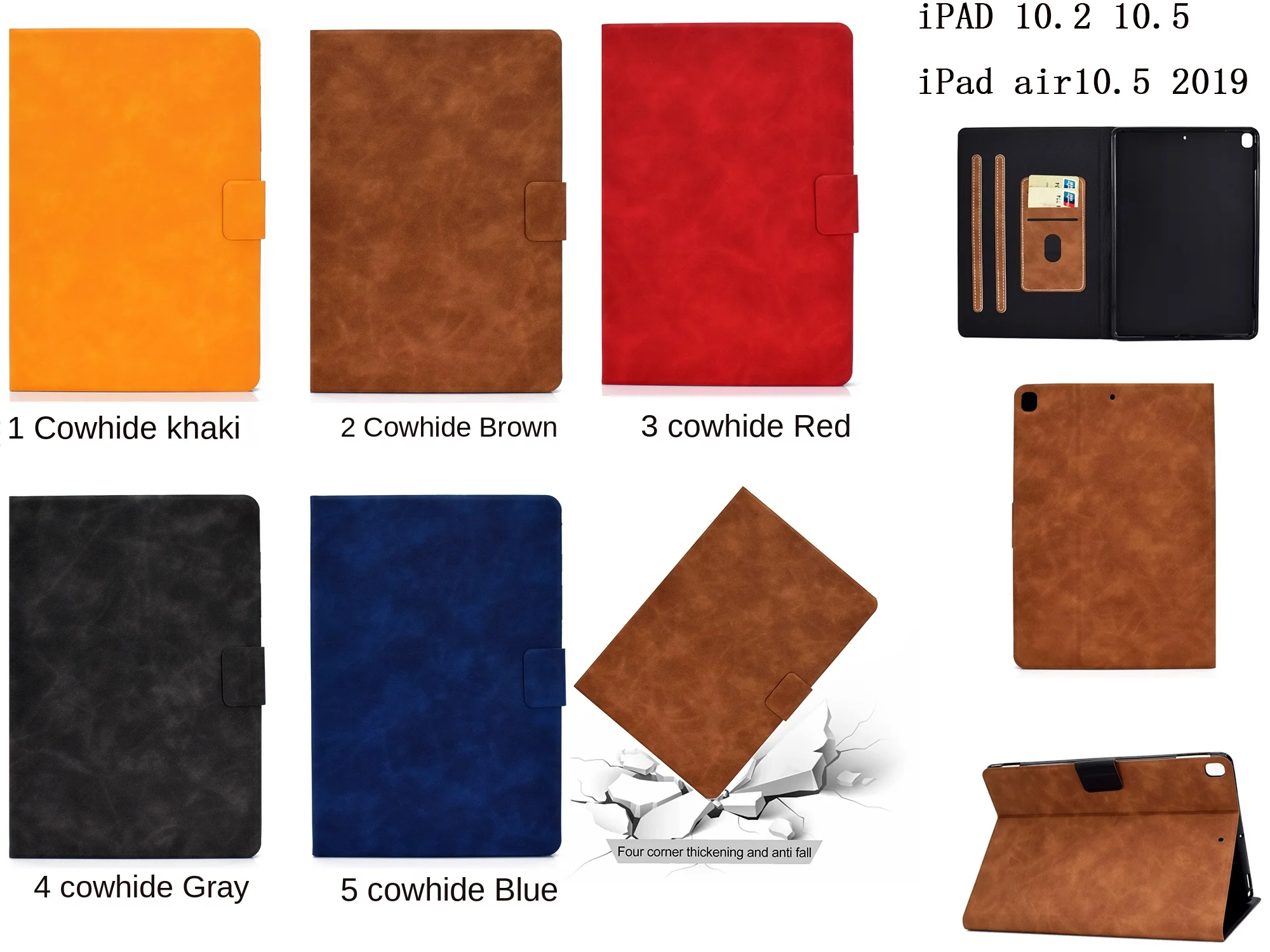 حافظة جلدية قابلة للطي بفتحة للبطاقات بإغلاق مغناطيسي لهاتف هواوي MatePad T 10 حافظة 9.7 بوصة غطاء حماية للكمبيوتر اللوحي مقاوم للصدمات