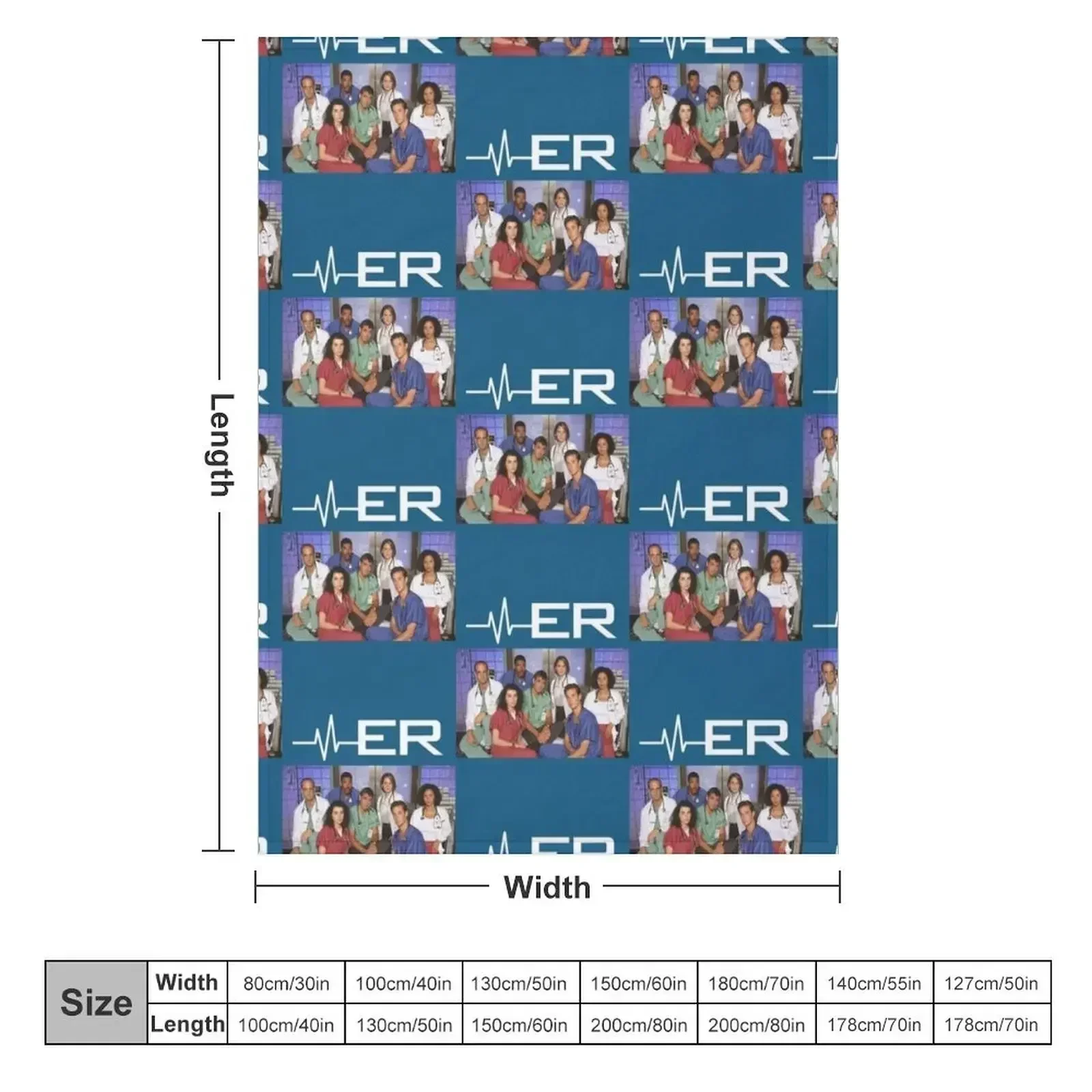 ER Tv Show Throw Blanket couch cozy soft plush fuzzy picnic outdoor blanket