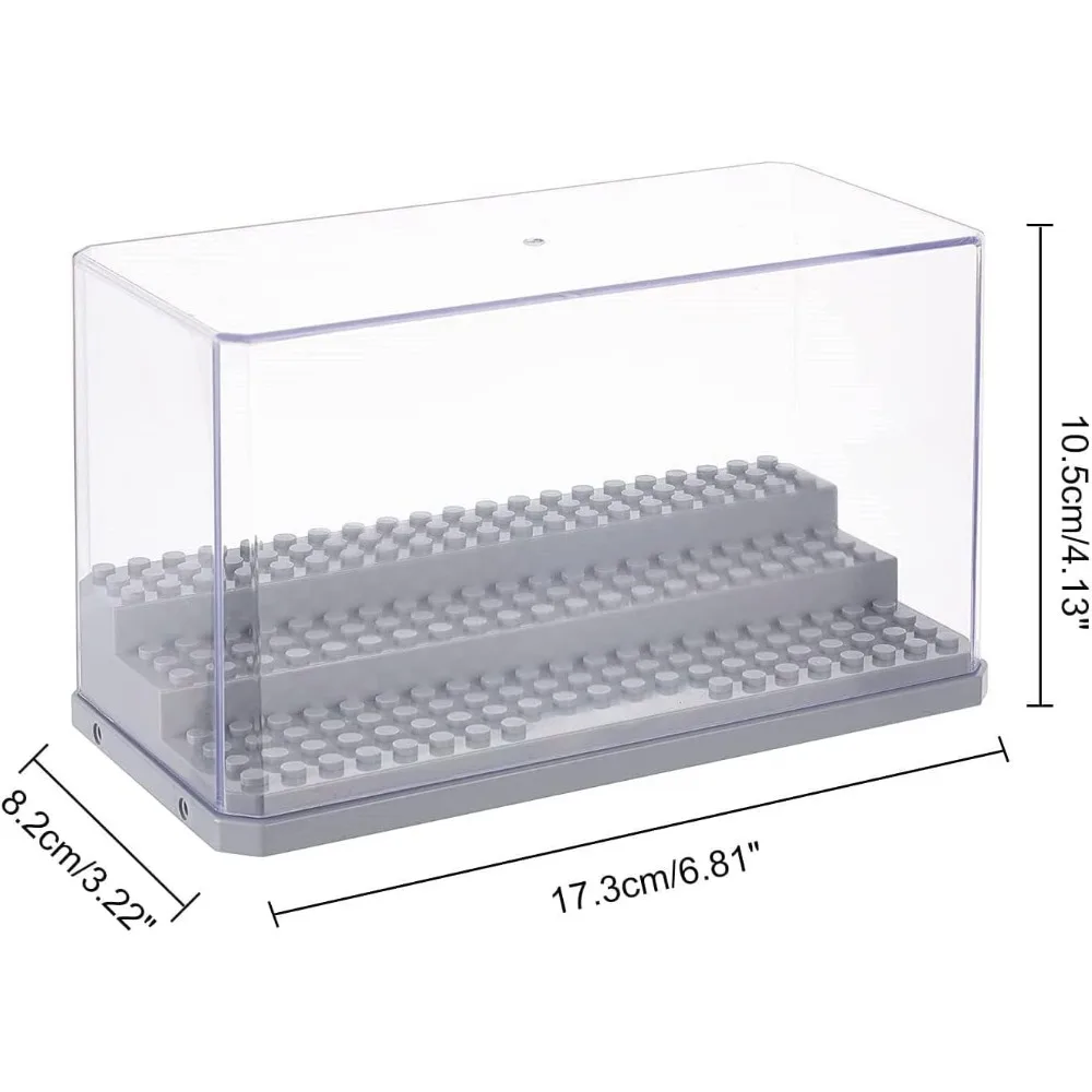 Acrylic Display Case Display Case for Minifigure Action Figures Blocks Removable Display Box for Storage Gifts Dustproof Storage