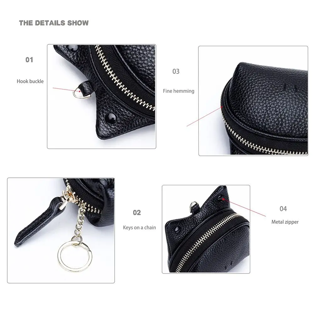 Alta qualidade de couro genuíno moeda bolsa zíper dos desenhos animados sapo design saco de armazenamento multi-funcional moeda carteira acessórios femininos