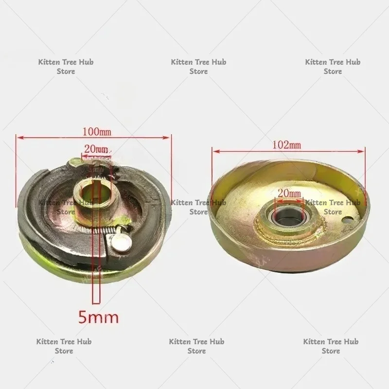 Single Groove Belt Clutch fits for 168F 170F GX160 GX200 Gas Engine with 20mm shaft output used for water pump/cutter