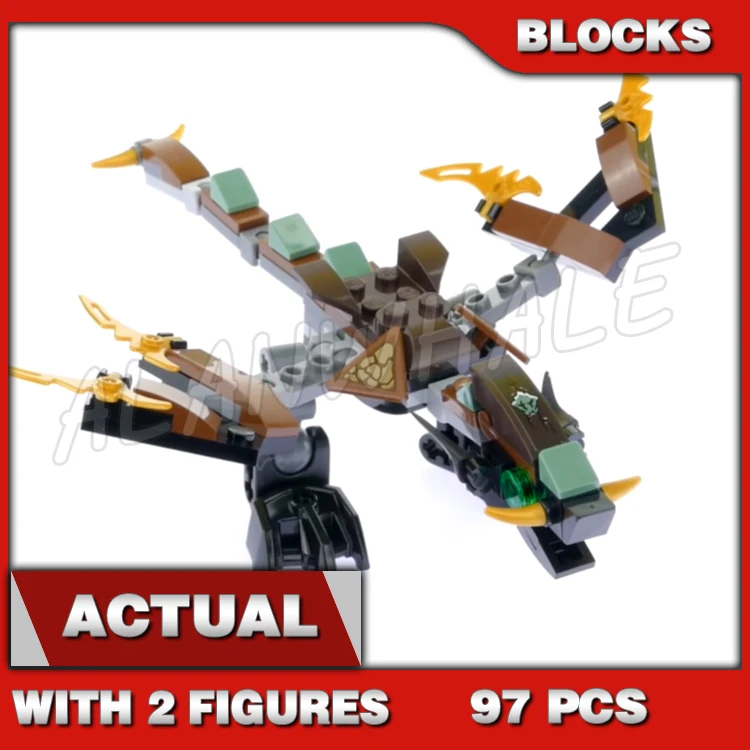 97pcs  Cole's Dragon Bucko Masters of Spinjitzu 10447 Kai Building Blocks Children Sets Bricks Compatible with Model