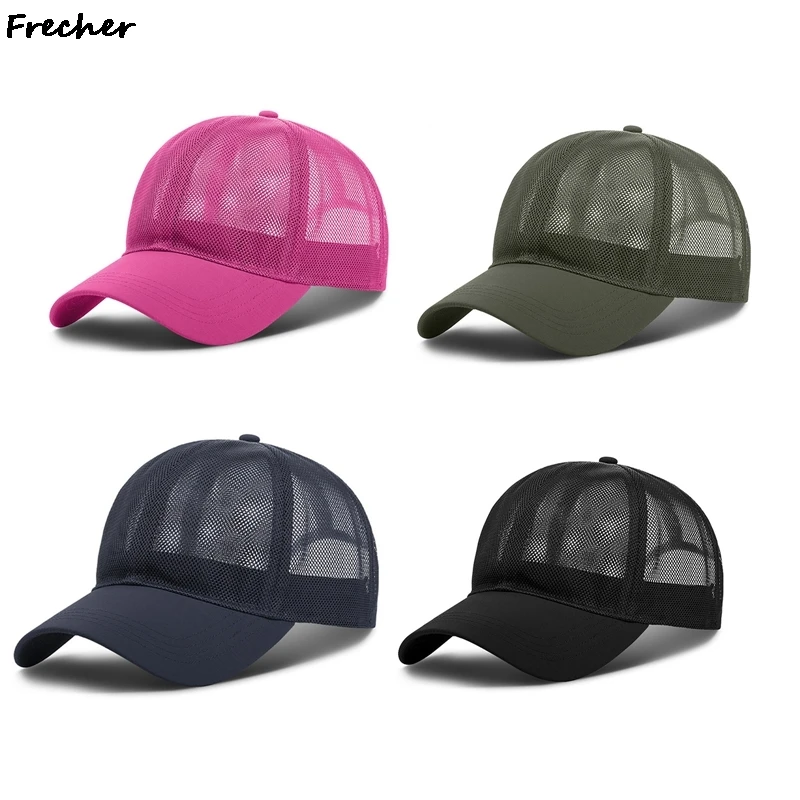 Men Women Cycling Casquette Hat Running Fitness Visors Cap Summer Outdoor Sports Snapback Hats Full Mesh Caps Breathable Net