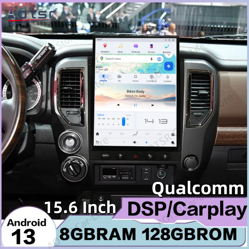 15.6 Inch Multimedia Android For Nissan Titan 2016~2019 Car Radio GPS Navigation Stereo Receiver Wireless Carplay IPS Head Unit